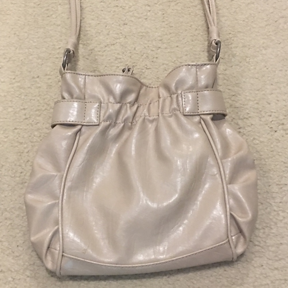 Pale pink crossbody purse